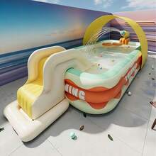 Large Inflatable Swimming Pool, Extra Large Family Adult Inflatable Pool, Thick PVC Material, Easy To Install, Foldable Outdoor Water Fun Equipment, Enjoy Summer Water Fun In Garden And Yard - A - View 7