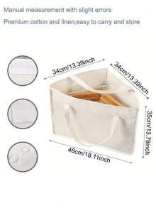 1pc Triangular Design Storage Bag For Approximately 40 Hangers,With Support Pad At The Bottom,Suitable For Home Wardrobe Storage And Hanger Storage - Multicolor - View 3
