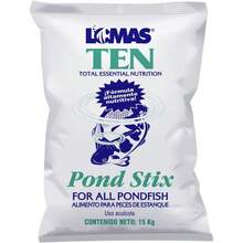Lomas Alimento para Peces de Estanque Pond STIX 15 kg | para Carpas y Peces Japoneses | Alta Digestibilidad y Nutrición Balanceada - 15 kg - Ver 1
