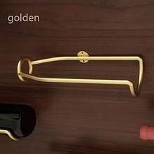 1pc Heavy Duty Wall Mounted Wine Rack, Adjustable Height Storage For Red Wine And Beer Glasses, Thickened Carbon Steel Shelf, Minimalist European Style No Damage To Wall, Designed For Display And Storage Of Red Wine, Home Bar Decor - Multicolor - View 11