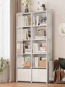 多層式多功能布製衣櫥，防塵儲物架附層板與抽屜，免工具簡易組裝，承重 30 磅，省空間設計，臥室、辦公室、宿舍、客廳可用便攜衣櫥 - 彩色 - View 11