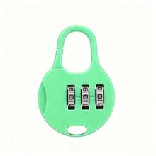 1/3/5 piezas Mini candados, adecuados para maletas, equipaje, cajones y bolsas de portátil - Candados de combinación de plástico resistente y candados con llave, con diseño de macaron, candados digitales compactos y portátiles, adecuados para maletas, cajas, mochilas (color aleatorio) - A - Ver 17