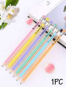 6/30/60/120/240pcs Custom Engraved Name/Text Pencils, Personalized Sketch Pencils, Customized Name Bulk Pencils, Customizable Golf Pencils With Erasers, Back To School, Student Gift, Daily Affirmations - Style 2 - View 7