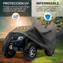 Cubierta Protectora para ATV y Motocicleta Impermeable Protección UV Resistente al Polvo Lluvia y Rayos Solares - A - Ver 4