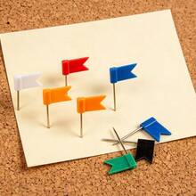 Colorful Flag Push Pins, Suitable For Cork Boards And Maps, Red Flag Push Pins For Marking; Colorful Flag Push Pins Suitable For Schools, Students, Offices And Blackboards. - Colorful Bunting Flags - View 5