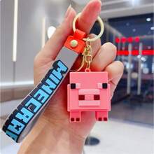 Minecraft سلسلة مفاتيح أكريليك مسطحة، تتميز بتصميم وردي أيقوني من اللعبة، قلادة أكريليك متينة وخفيفة الوزن مع حلقة مفاتيح معدنية فضية وسلسلة قوية، مثالية للمفاتيح والحقائب وحقائب الظهر والأمتعة والإكسسوارات اليومية [2 أسلوب يتم إرسالهما عشوائيًا] - متعدد الألوان - مشاهدة 7