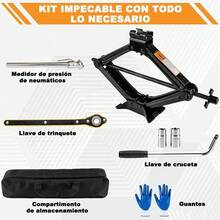 Kit de Gato de Tijera Banna para Coche con Llave de Trinquete y Accesorios - 2.5 Toneladas - 1 - Ver 3