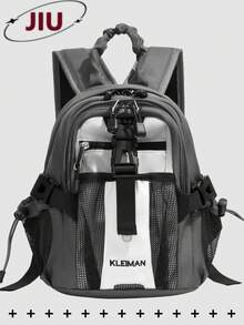 Multi-Compartment Casual Nylon Women's Backpack; Multi-Functional Commuter Day Bag; Multi-Pocket Lightweight Travel Bag; School Bag, Anti-Theft - Multicolor - View 15
