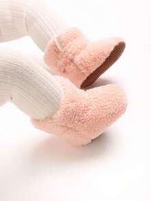 Infant Girls Solid Color Thermal Lined Comfortable Boots Newborn Soft ...