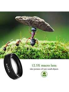 Phone Lens, Phone Camera Lens, Lens Kit, 0.45x Wide-Angle Lens And 12.5x Macro Lens, Phone Wide-Angle Macro Clip-On Lens, Phone Camera Lens Kit, Phone Camera Lens Kit For IOS And Android Smartphones, Tablets, Compatible With Android Phones, Creative Photography Phone Accessories For Summer Vacation Travel - Lens - View 5