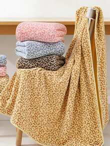 Set Handuk Mandi Motif Leopard, Handuk Tangan Harian, Handuk Wajah, Lap Mandi, Handuk Mandi, Handuk Lembut Bulu Karang yang Menyerap dan Cepat Kering, Dekorasi Kamar Mandi - Motif macan tutul cokelat - View 6