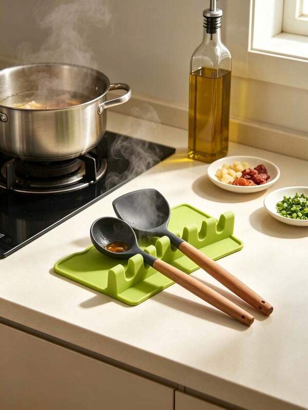 1pc Kitchen Multi-Function Utensil Storage Rack, No-Drill Pot Spatula Spoon Chopstick Knife Fork Organizer, Kitchen Countertop Storage Shelf, Creative Drainage Storage Tool Rack, Home Kitchen Organization Organizer, Kitchen Storage Supplies, Upgraded Version