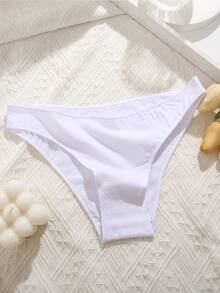 8pcs Basic Pure Cotton Women's Panties, Soft Solid Color, Sports Style, Suitable For All Seasons - Multicolor - View 5