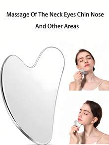 Portable Gua Sha Board Heart Shaped Massager For Men And Women Washable Massage Tool For Travel Fall Home Decor Wedding Room Dorm Camping Birthday Gift Travel Daily Outdoor Back To School Essential Accessory - Multicolor - View 2
