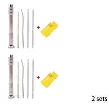 2/1 Sets Replaceable Multi-Function Awl Needle Kit, Stainless Steel Shoe Repair Awl, Hand Sewing Knitting Crochet Needle, Shoe Repair Tool 5-Piece Set, Shoe Repair Hook Needle, Shoe Sole Hook Needle, Leather Sewing Awl Set, Suitable For Leather, Canvas, Tent, Multi-Function Awl Needle, Shoe Repair Thread, Shoe Sole Thread, Binding Tool - A - View 10