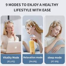 Electric Multi-Function Massage Head, Electric Scalp Massager, 9 Modes, 360 Degree Head Massager, Deep Scalp Massage, Suitable For Relaxation, Headache Relief, Fatigue - Suitable For Home, Office, Scalp Massage Relaxation Tool - Multicolor - View 6