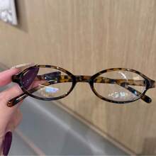 动漫风格小框渐变镜片眼镜，轻便、便携、舒适、时尚优雅，适合女性（尺码偏小） - 無色 - 查看 19