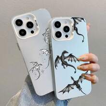 Fashion Dragon Pattern Laser Phone Case For IPhone 16 15 14 Pro Max Plus 17 Pro Max 13 Mini 12 11 Pro Max Shockproof Back Covers RQIX - CH-White LWS 2 - 查看 4