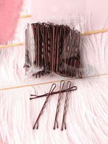 150pcs Solid Color Straight Bob Hair Clips, Suitable For Daily Use And Perming/Dyeing, Summer Beach Travel Essential, Halloween Gold Hair Accessories - Black - View 5