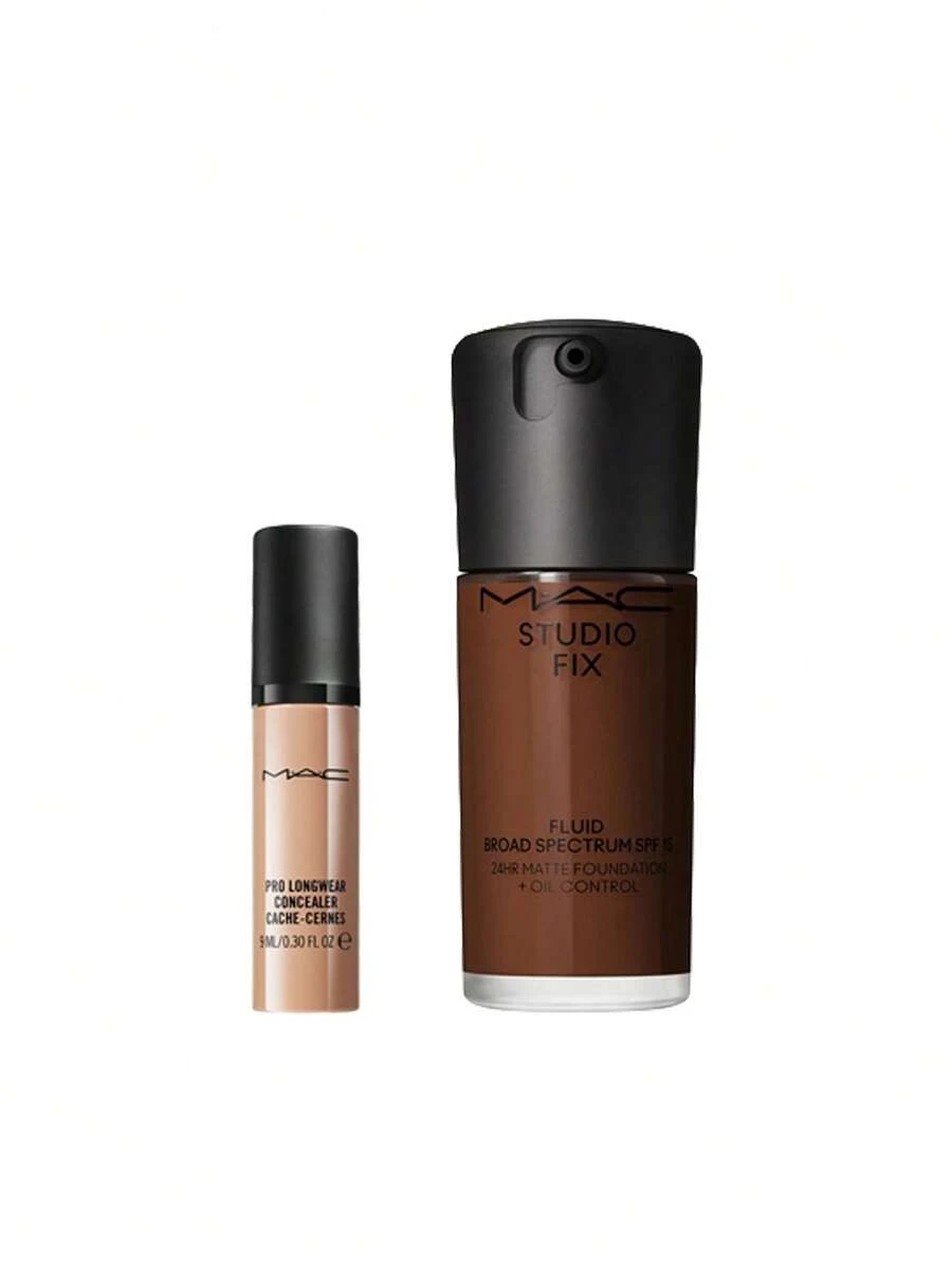 MAC [Bundle] Pro Longwear Concealer NW35 9 Ml + Studio Fix Fluid SPF 15 Foundation NW58 30 Ml - NW35+NW58 - View 1