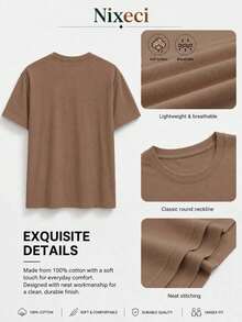 Women T-Shirts - Dark Brown - View 3