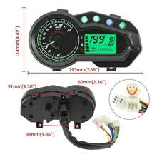 Velocímetro Tablero Instrumento Compatible Italika 150Z 150SZ Medición Precisa Velocidad y Kilometraje Repuesto Original Circulación Diaria Duradero - por defecto - Ver 9