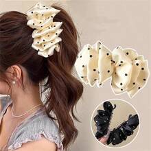 4pcs/2pcs/1pc Minimalist Vintage Floral Pattern Banana Hair Claw Clip, Suitable For Thick Hair, Elegant Fashion Versatile Travel Vacation Photo Decoration Accessory, Single-Tooth Hair Claw For Daily Outings Hair Accessory - Multicolor - View 10