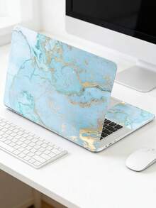 15-15.6 Inch Marble Pattern INS Style Laptop Skin, 2pcs Anti-Scratch Protective Sticker Film, Suitable For Back To School, Office And Study - View 7