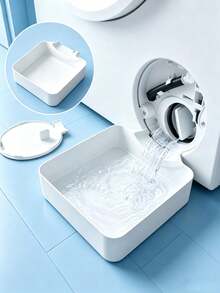 Washing Machine Drip Tray, Bathroom Waterproof Floor Protection Mat, Anti-Overflow And Anti-Leakage Tray, Laundry Area Home Supplies And Home Storage Organization, Room Decor, Bathroom Accessories, Autumn Home Decor - White - View 10