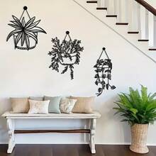 3-Piece Wall Decor Set - Ivy Design Decorative Planters - Indoor/Outdoor Hanging Decor, Suitable For Home, Patio, Garden - Easy To Hang - Perfect Gift For Christmas, Thanksgiving, Housewarming, Valentine's Day - A - View 4