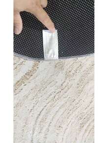 1pc INS Style Wavy Cloud Striped Irregular Shaped Decorative Carpet, Aesthetic Velvet Comfortable Fluffy Rug, Weight Approx. 850g/㎡, Easy To Clean, Doesn't Get Stuck In Doors, Stains Easy To Wipe, Daily Spills Easy To Clean, Dirt-Resistant, Machine Washable, Multiple Size Options - Perfect For Home Decor, Small Rug, Living Room, Bedroom, Kitchen, Dining Room, Bedside, Bathroom, Study, Entryway, Suitable For All Seasons, Holiday Decoration Gift! - Multicolor - View 12