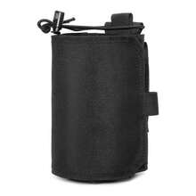 1pc MOLLE Tactical Water Bottle Storage Waist Bag, Adjustable Hook And Loop Drawstring, Thickened Tear Resistant Nylon For Hiking Cycling Outdoor Use - Multicolor - View 12