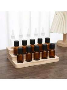 1pc Wooden Essential Oil Display Rack, Wooden Base Stand, Essential Oil Storage Rack, 1/2/3 Tier Wooden Base Frame - Multicolor - View 16