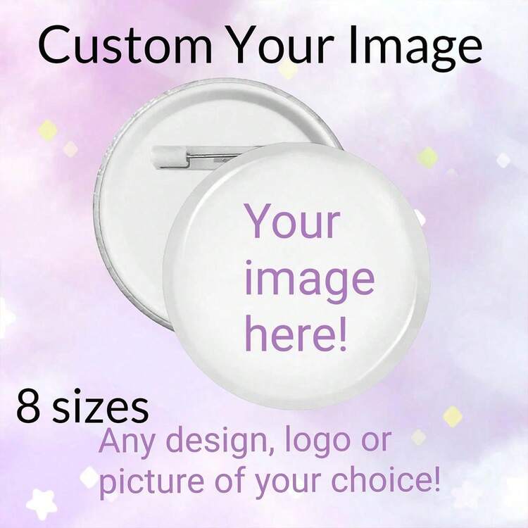 1/5/10/50/100/500pcs, Customized Design Badges, Brooches, Customizable Text/Logo/Photo, Personalized Backpack Button Accessories, Custom Bag Accessories, Ideal Gift For Him Her Friends, Personalized Graduation Gifts 2026, Aesthetic, Back To School - Style 3 - View 4