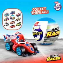 ZURU 5 Kapsul Misteri Make-A-Racer Kejutan, Mainan Mobil Balap Mini yang Dapat Dirakit dengan Stiker dan Slime, Kendaraan Koleksi Gaya Acak, Hadiah Ulang Tahun untuk Anak Usia 3+ (Gaya Acak) - MultiWarna - View 2