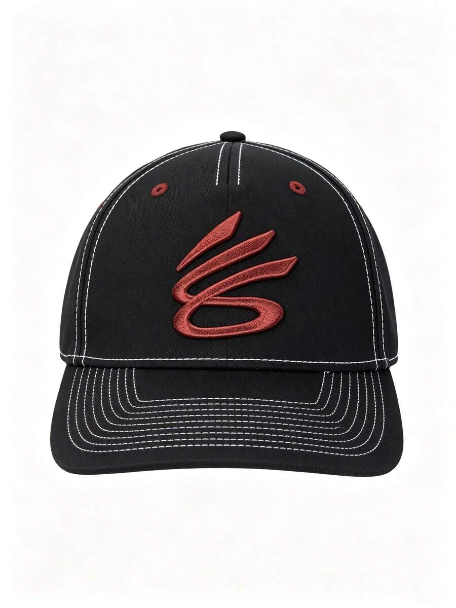 Under Armour Unisex APAC Curry Cap 26 Summer New Embroidered Outdoor Casual Baseball Cap 6014305-001 - Black - View 1