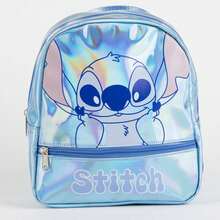 CERDÁ LIFE'S LITTLE MOMENTS Stitch School Pack With 23 Cm Backpack, Pencil Case, And Stickers, All Ready For School - Blue - View 3