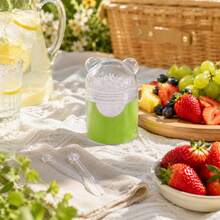 Disposable Plastic Fruit Forks - Multifunctional Salad & Skewer Tools, Canned Household & Commercial Use, Stylish Slub Pattern - A - View 4