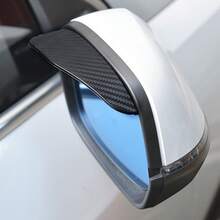 CyberDyer Mái che chắn mưa và nắng cho gương chiếu hậu ô tô bằng sợi carbon, tấm che mưa tuyết bên hông gương chiếu hậu, phụ kiện gương chiếu hậu ô tô - A - Xem 3