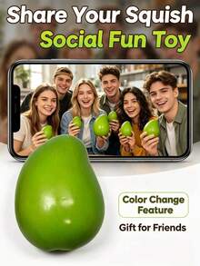 Soft Squeeze Stress Relief Toy, Summer Watermelon And Mango Squishy Toys, Slow Rebound Finger Toys, Perfect For Holiday Gifts, Fun And Cute Gifts, Birthday Gifts, Easter Gifts, Halloween Gifts, Christmas Gifts, Party Gifts - Multicolor - View 4
