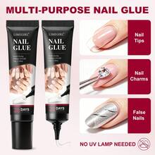 LIMEGIRL Quick Dry Semi-Solid Gel Nail Glue 10g, Super Strong Adhesion, No UV Lamp Required, Long-Lasting, Suitable For Press-On Nails And Acrylic False Nails - 10g - View 2