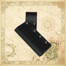 1pc Renaissance Style Sword Scabbard, Hanging PU Leather Knife Sheath, Unisex, Costume Accessory To Enhance Outfit Atmosphere, Perfect For Halloween Cosplay, LARP, Stage Performance Decoration - A - View 7