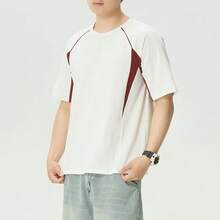 Skechers Men's Color-Block Raglan Cooling Quick-Dry Crew Neck Short Sleeve T-Shirt - White - View 2