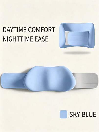 Bantal Penopang Pinggang 360° dengan Tali Penopang Pinggang yang Dapat Diatur, Desain Ergonomis 3 Zona yang Lembut, Cocok untuk Tidur Miring dan Telentang, Inti Bantalan yang Dapat Dilepas, Sarung Bantal yang Dapat Dicuci