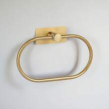 Multifunctional Towel Ring, Waterproof And No Drilling Required, Ideal For Bathroom, Kitchen And RV, Suitable For Various Wall Surfaces, Beautiful And Practical, Made Of High-Quality Stainless Steel Square Design, Available In Multiple Colors - A - View 9
