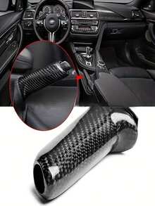 1pc Carbon Fiber Color Handbrake Handle Cover For BMW E46 E90 E92 E60 E61 F20 F22 F30 F32 Series, Easy To Install, Durable And Stylish - A - View 2