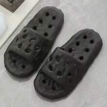 1 Pair Soft Cushion Hole Water-Drain Slippers, Couple Home Bathroom Gym Non-Slip Indoor Slides - Slippers - View 23
