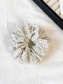 1 buah/2 buah Ikat Rambut Kecil Motif Polkadot Kain Serbaguna Elegan Berkualitas Tinggi untuk Ekor Kuda Aksesori Rambut Elastisitas Tinggi untuk Anak Perempuan - MultiWarna - View 6