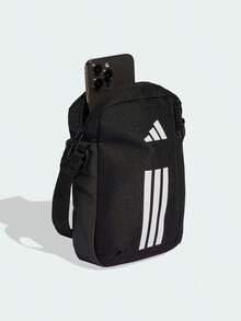 Adidas Men's And Women's Portable Crossbody Bag For Outdoor Cycling And Travel. Approximate Dimensions: 20.5*15*5CM - Black - View 3