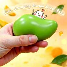 Soft Squeeze Stress Relief Toy, Summer Watermelon And Mango Squishy Toys, Slow Rebound Finger Toys, Perfect For Holiday Gifts, Fun And Cute Gifts, Birthday Gifts, Easter Gifts, Halloween Gifts, Christmas Gifts, Party Gifts - Multicolor - View 1